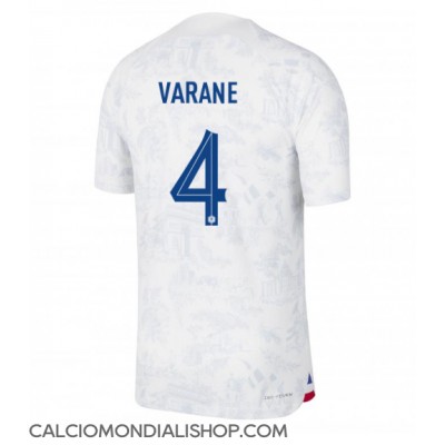Maglie da calcio Francia Raphael Varane #4 Seconda Maglia Mondiali 2022 Manica Corta